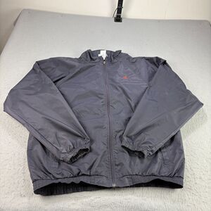 Vintage Adidas Jacket Mens XL Blue Windbreaker Full‎ Zip Lightweight Y2K